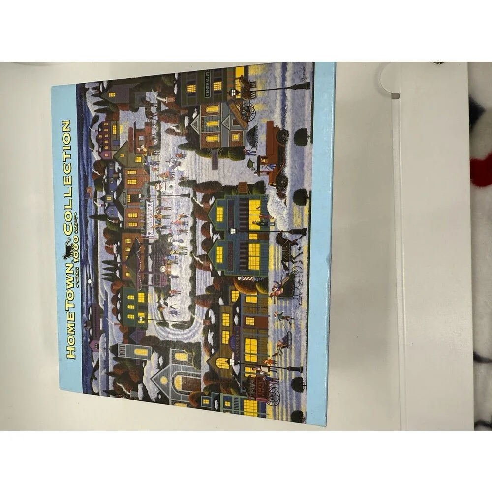 Vintage Hometown Collection SNOWMAN CONTEST 1000 PCS Puzzle The Artist Heronim